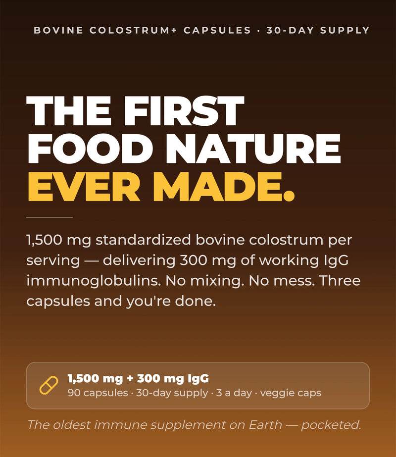 Bovine Colostrum+ Capsules (30 Servings)
