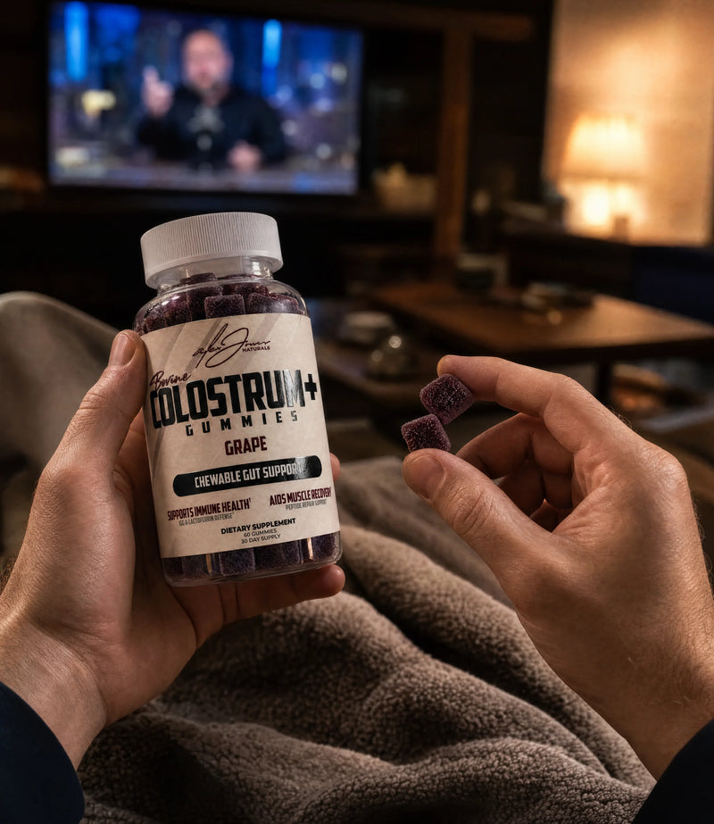 Bovine Colostrum Gummies - Gut & Immune Support (Grape) (60 Gummies) (30 Servings)