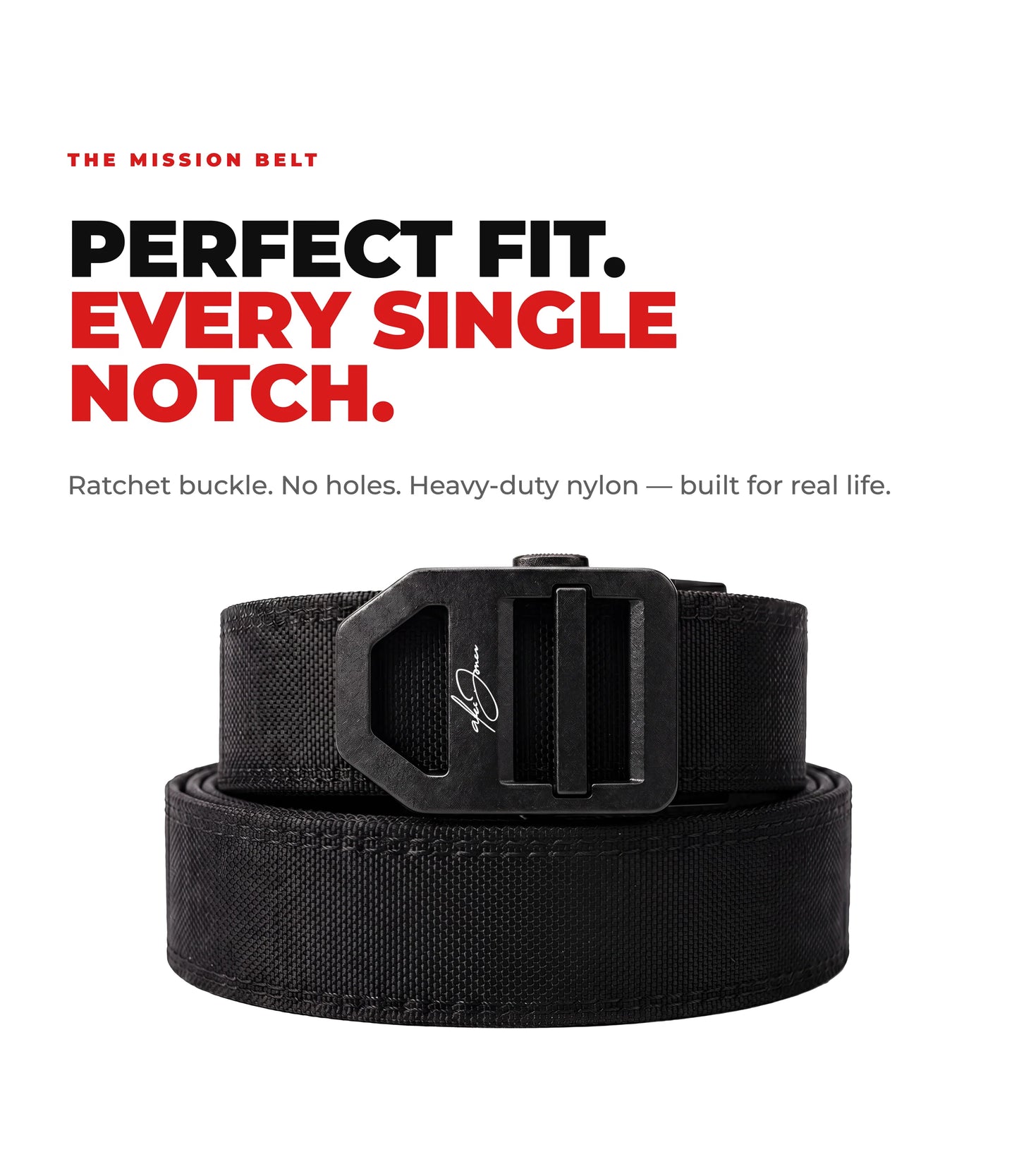 Premium Nylon Tactical Belt - Alex Jones Edition