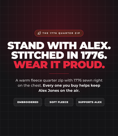1776 Embroidered Quarter-Zip Sweatshirt
