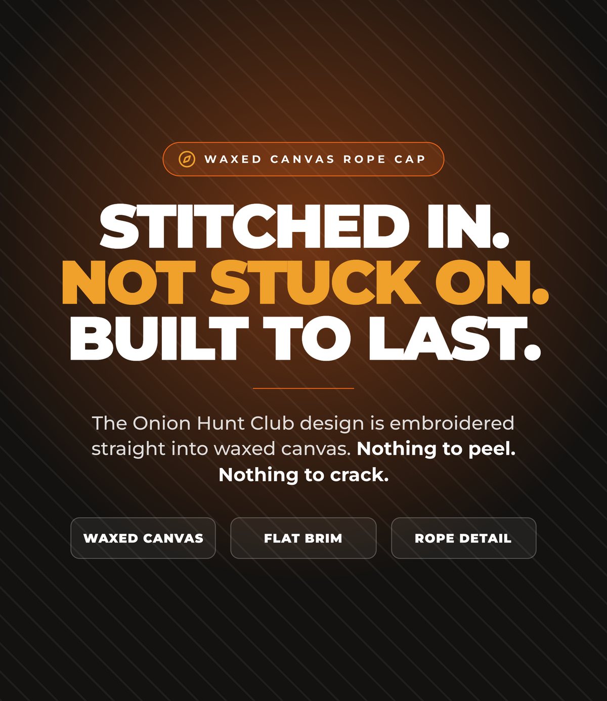 Onion Hunt Club Embroidered Hat