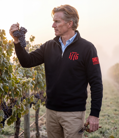 1776 Embroidered Quarter-Zip Sweatshirt