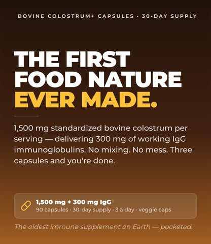 Bovine Colostrum+ Capsules (30 Servings)