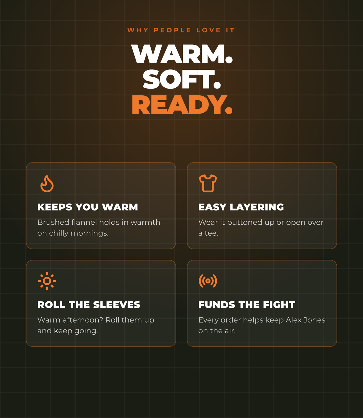 Warm. Soft. Ready.