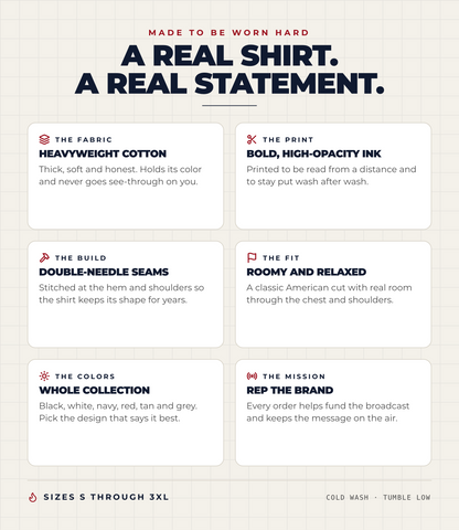 A real shirt, a real statement