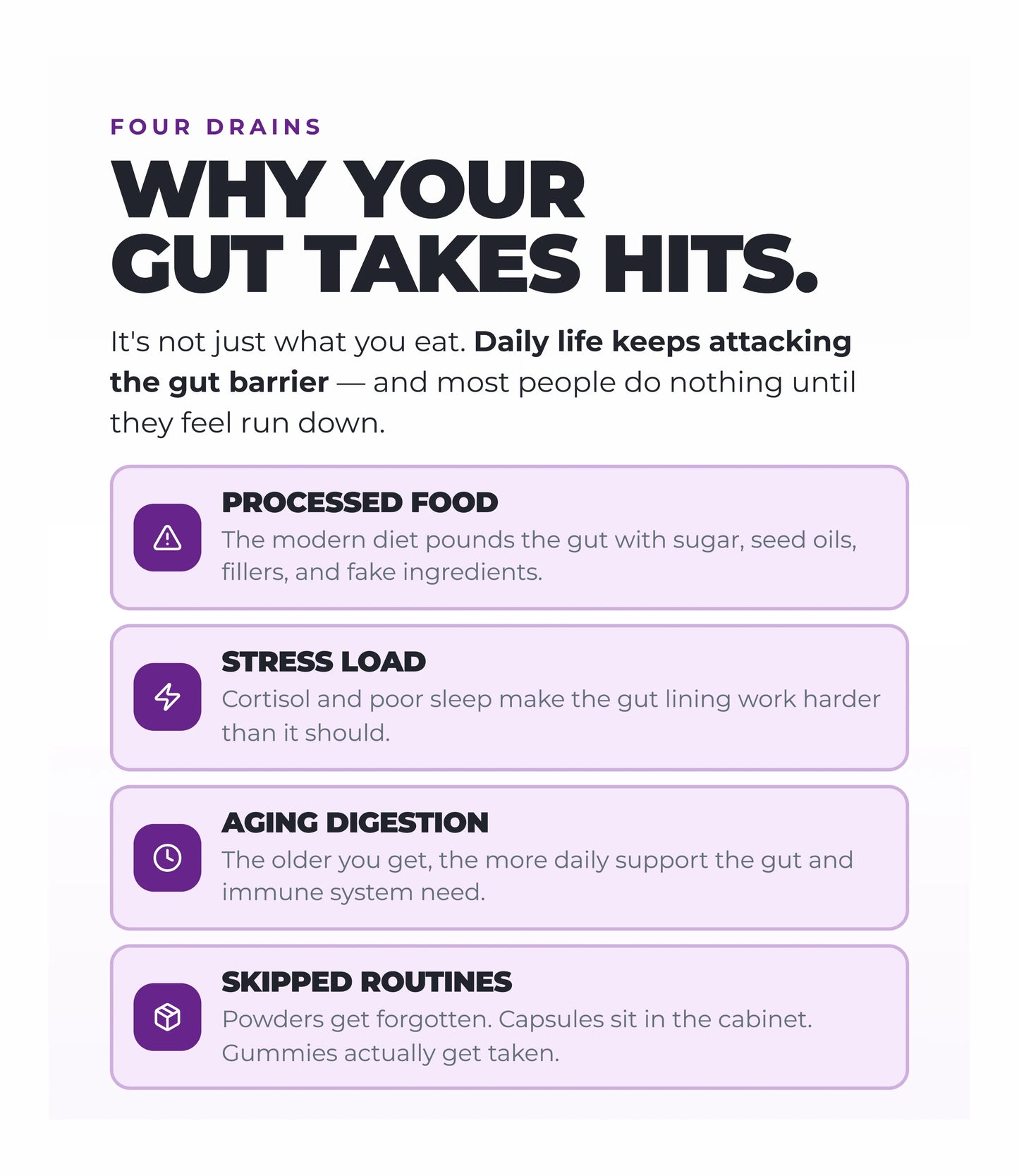Bovine Colostrum Gummies - Gut & Immune Support (Grape) (60 Gummies) (30 Servings)
