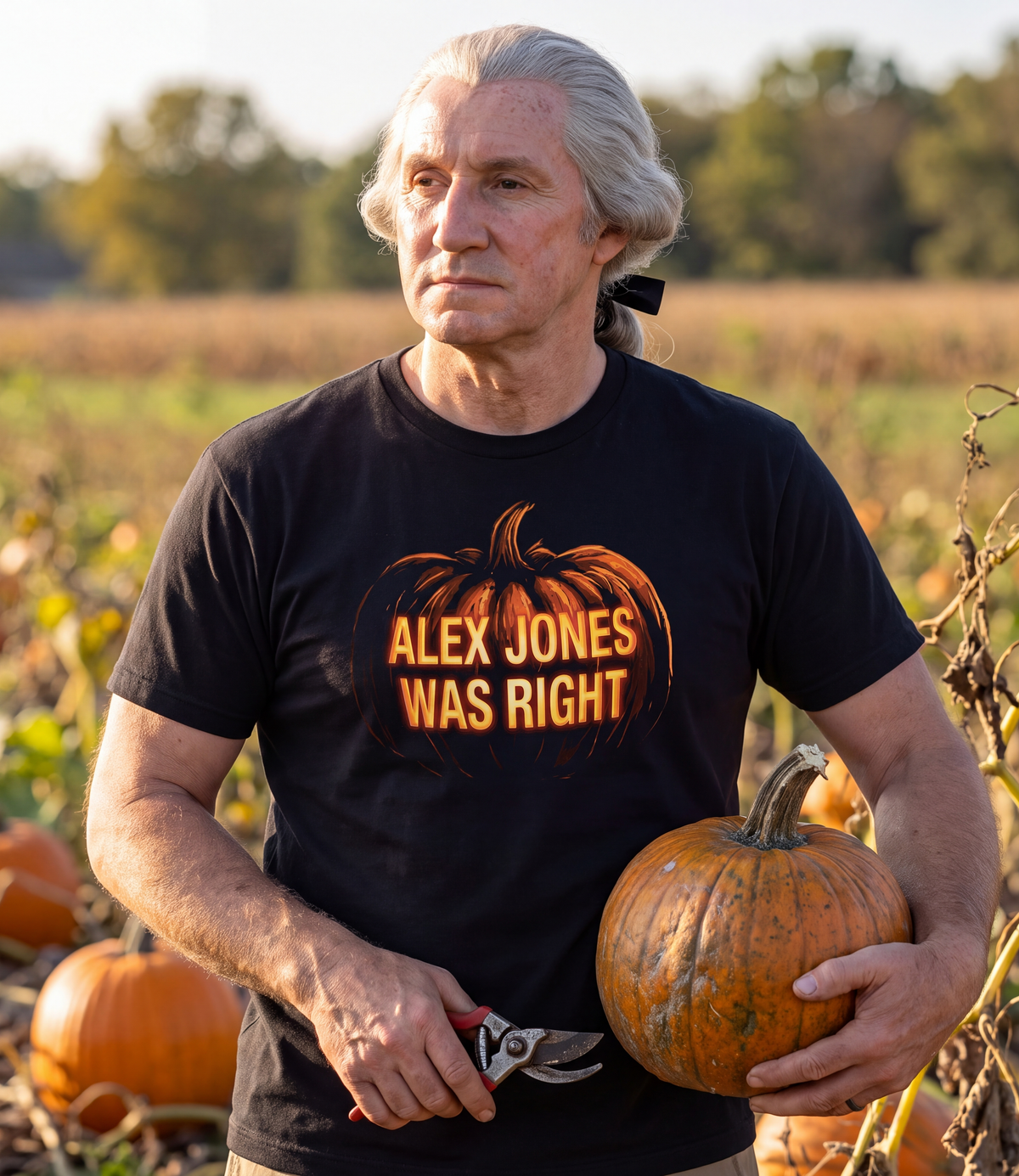Alex Jones Was Right Pumpkin T-Shirt
