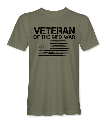 Veteran Of The Infowar Flag T-Shirt