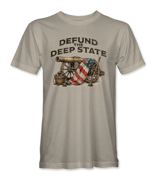 Defund The Deep State Cannon T-Shirt