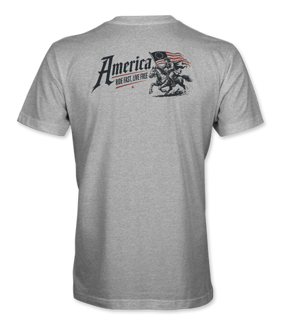 America Ride Fast Live Free T-Shirt