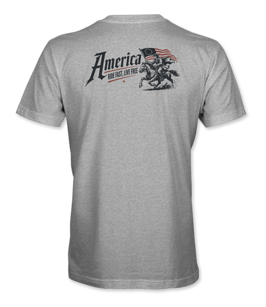 America Ride Fast Live Free T-Shirt