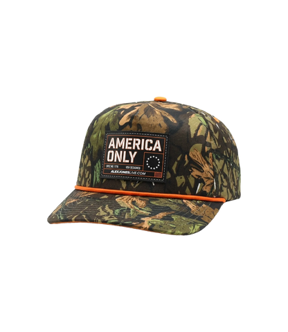 America Only Camo Patch Hat