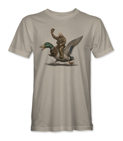 The Alex Jones Store - sand Duckboy Jones T-Shirt - front