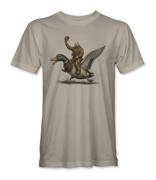 The Alex Jones Store - sand Duckboy Jones T-Shirt - front