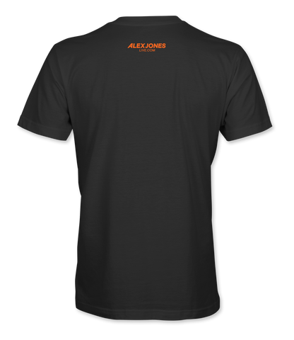 The Alex Jones Store - black Alex Jones Was Right Pumpkin T-Shirt - back