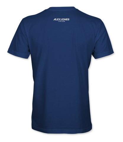 The Alex Jones Store - royal blue Alex Jones For President 2028 T-Shirt - back