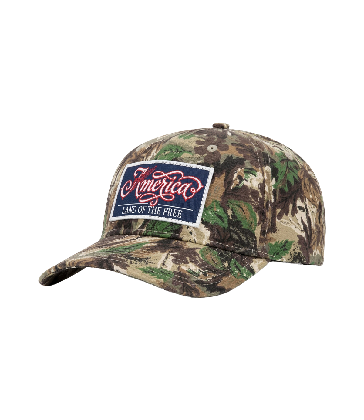 America "Land of the Free" Camo Patch Hat