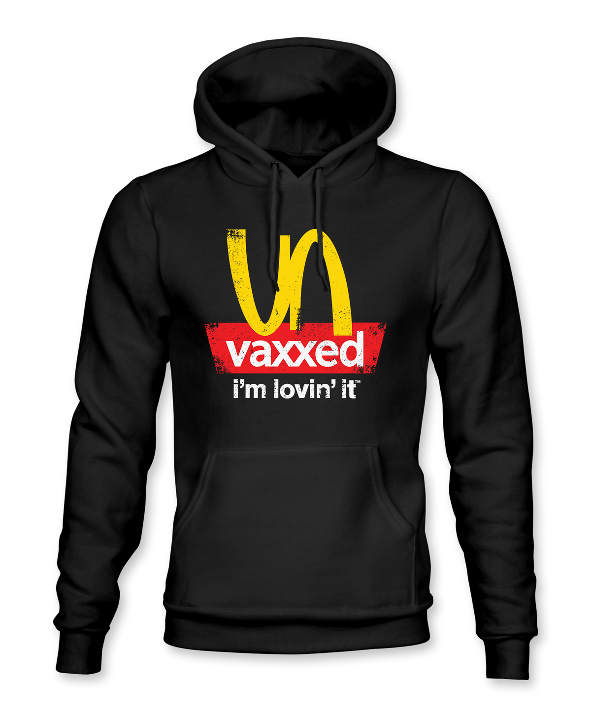 The Alex Jones Store - black Unvaxxed Hoodie - front