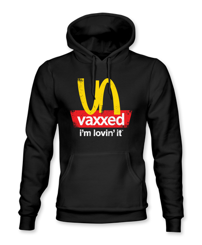 The Alex Jones Store - black Unvaxxed Hoodie - front
