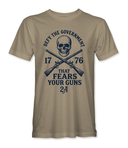 Defy The Government T-Shirt - front