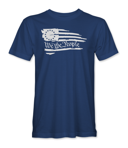 We The People T-Shirt - Royal Blue - front