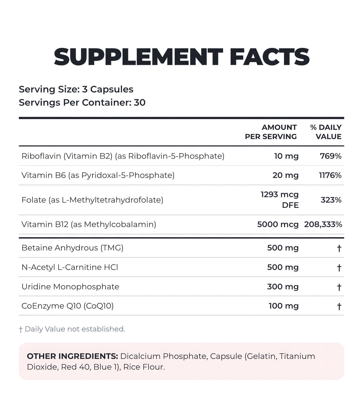 Ultra Methylene Red Capsules (90 Capsules)