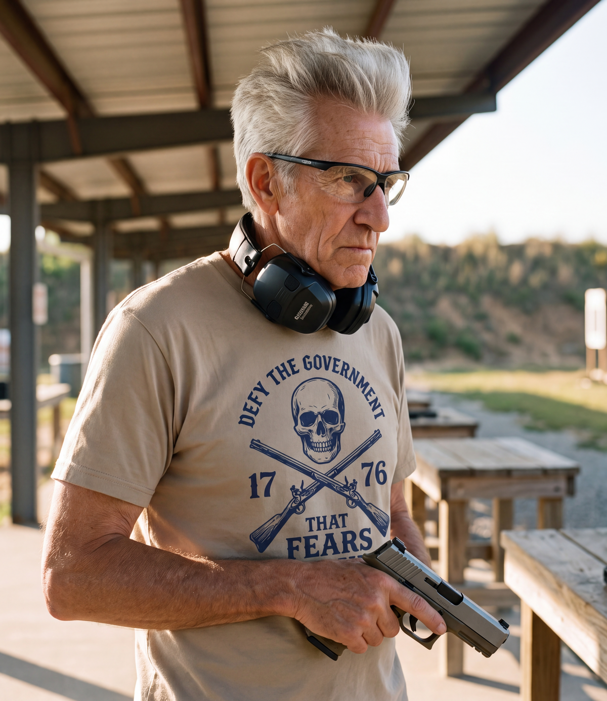 Defy The Government T-Shirt - worn