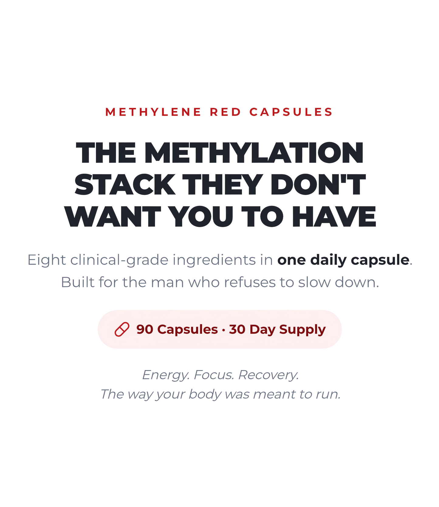 Ultra Methylene Red Capsules (90 Capsules)