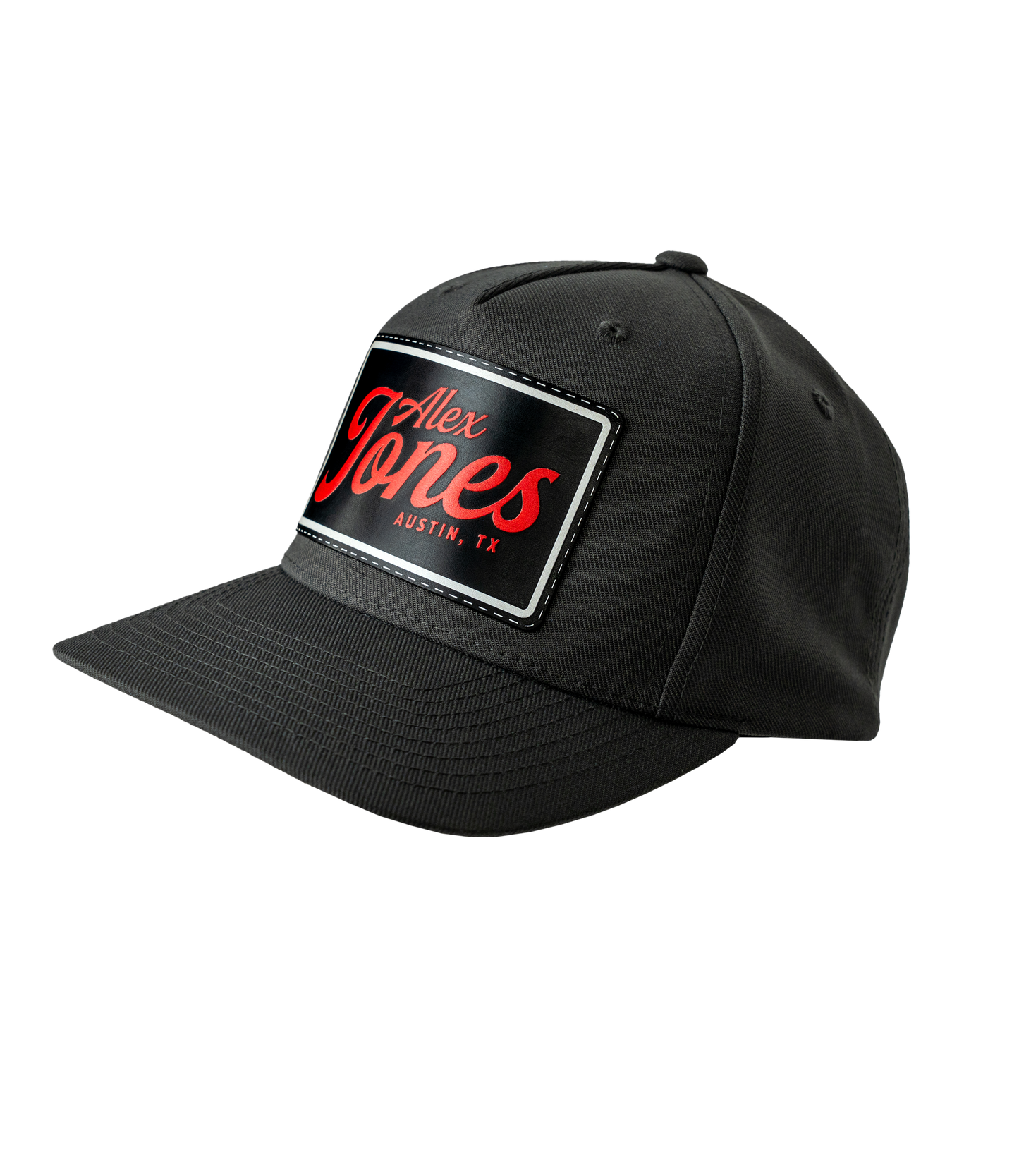 Alex Jones Austin Texas Leather Patch Hat