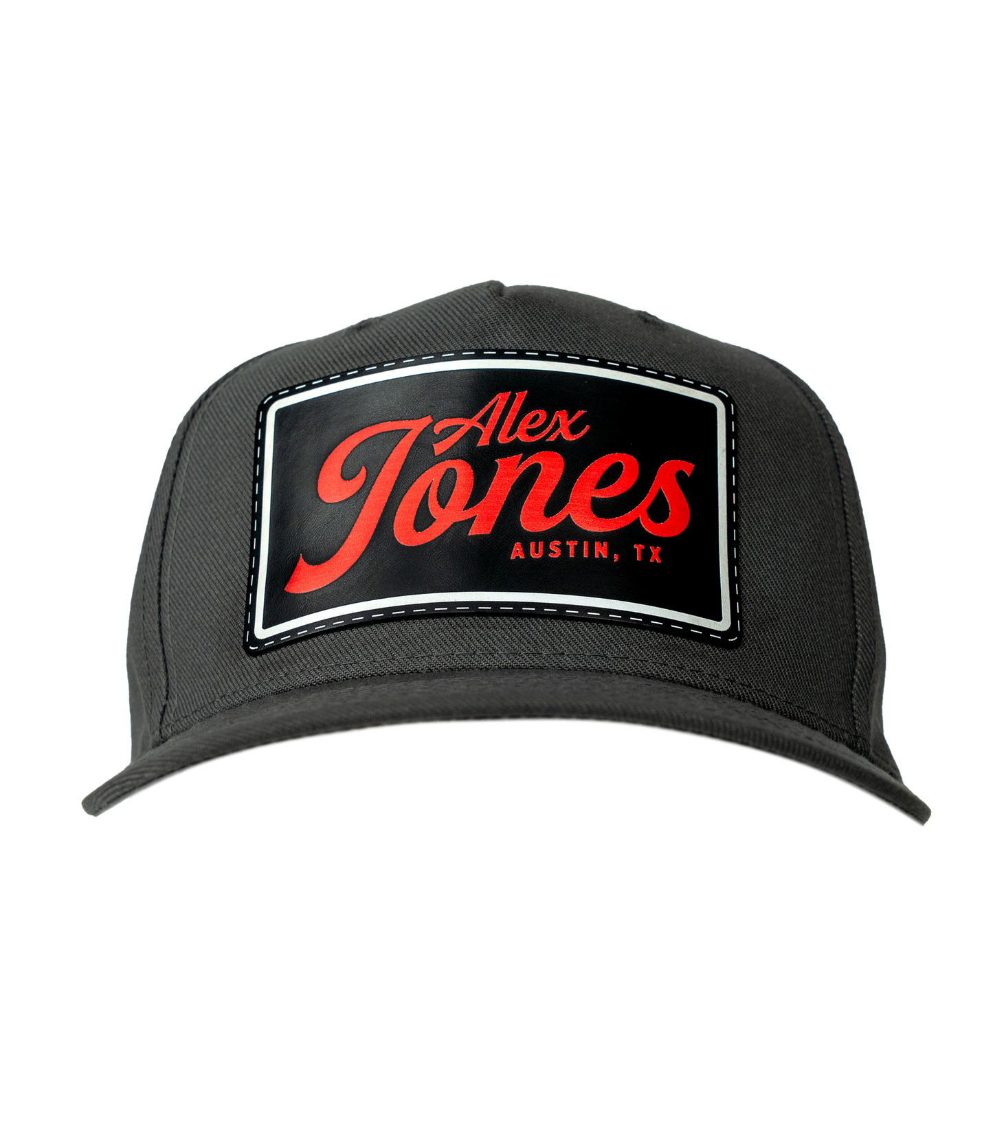 Alex Jones Austin Texas Leather Patch Hat
