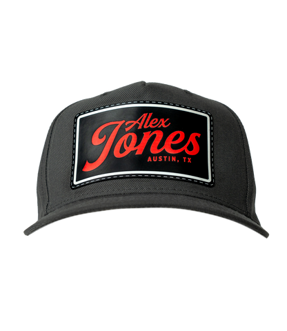 Alex Jones Austin Texas Leather Patch Hat