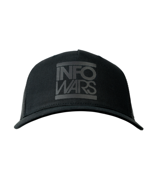Murdered Out Infowars Trucker Hat