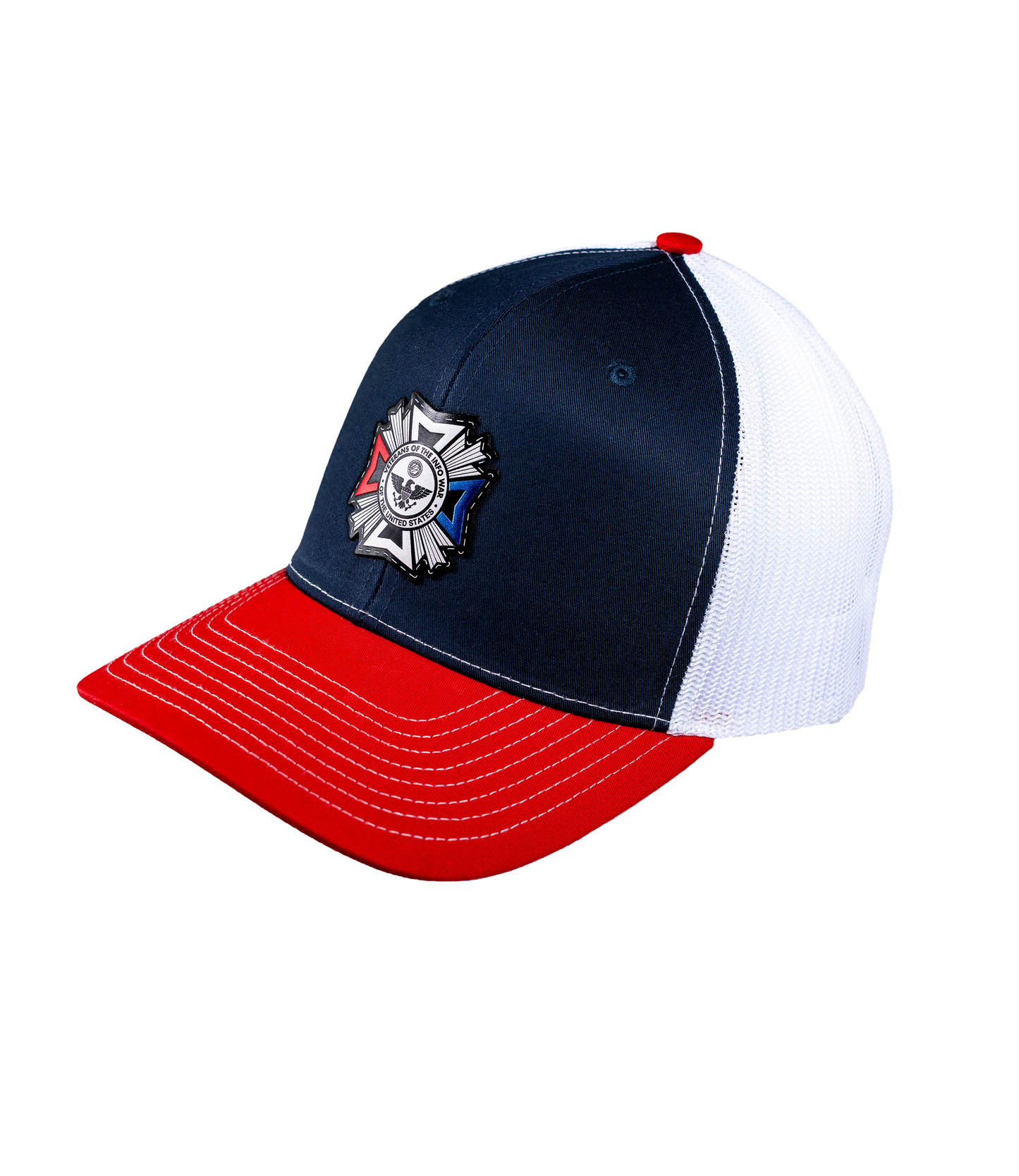 Veterans of The Info War Leather Patch Hat