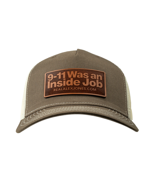 9-11 Was an Inside Job Leather Patch Hat