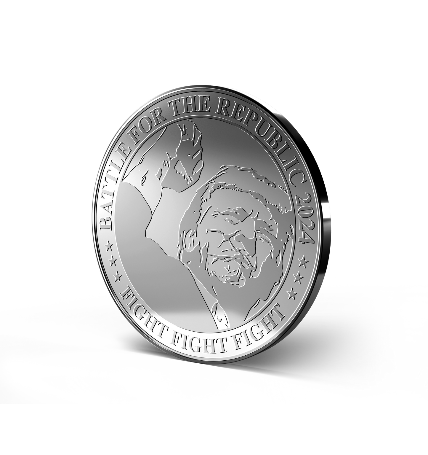 Trump Battle For The Republic 2024 Silver Coin