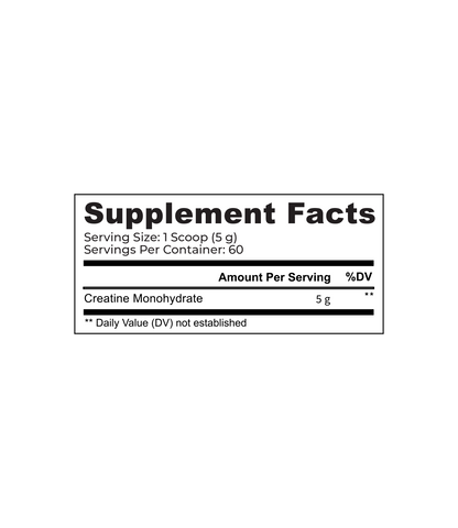 Ultimate Creatine Powder by Alex Jones (300 Grams) (60 Servings)