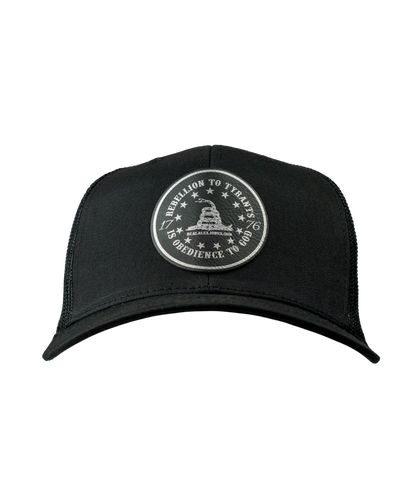 Obedience To God Circle Star Leather Patch Hat