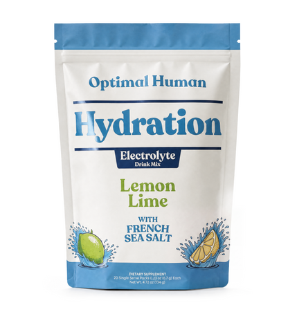 Optimal Human Hydration Drink Mix - With French Sea Salt (20 Sticks) (20 Servings)
