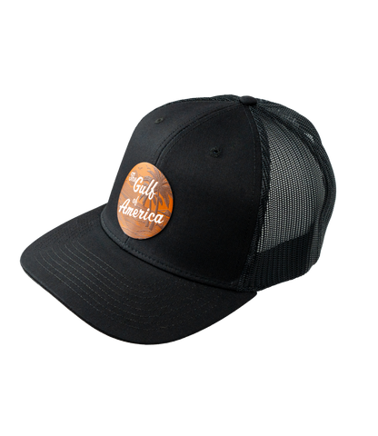 Gulf Of America Leather Patch Hat
