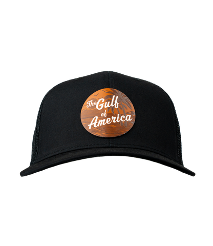 Gulf Of America Leather Patch Hat