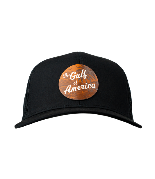 Gulf Of America Leather Patch Hat