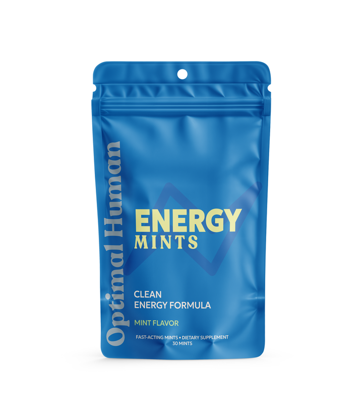 Optimal Human Energy & Mellow Mints - Calm Focus or Clean Lift* (30 Mints) (30 Servings)