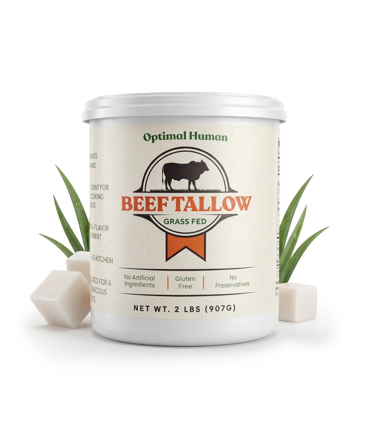 Pure Grass-Fed Beef Tallow