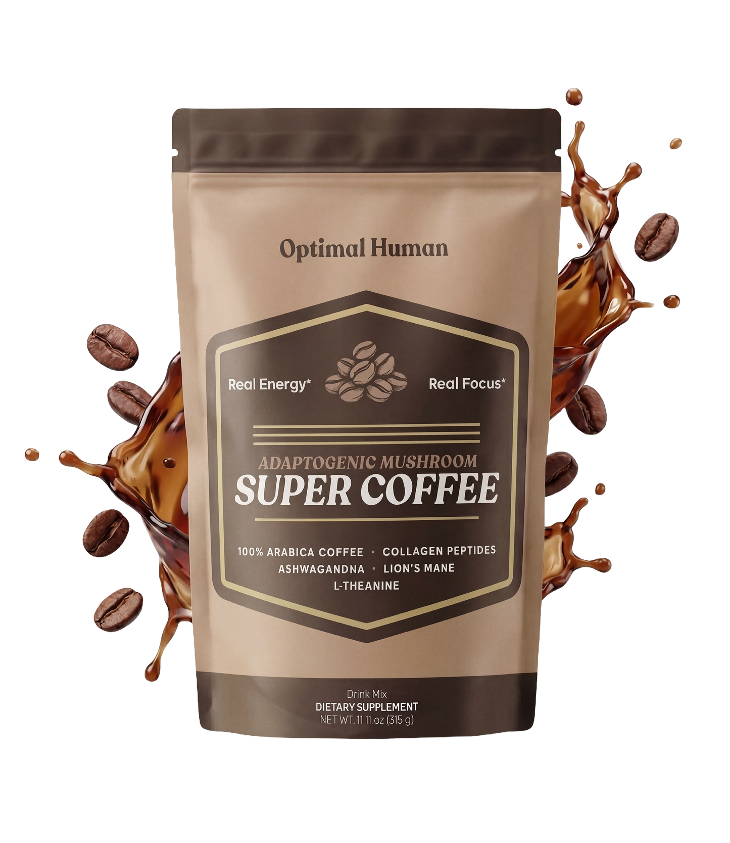 Optimal Human Adaptogenic Mushroom Super Coffee