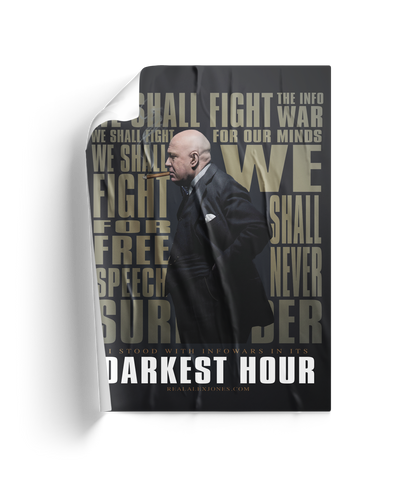 Alex Jones Darkest Hour "Limited Edition" Fundraiser Poster