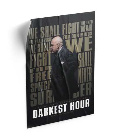 Alex Jones Darkest Hour "Limited Edition" Fundraiser Poster