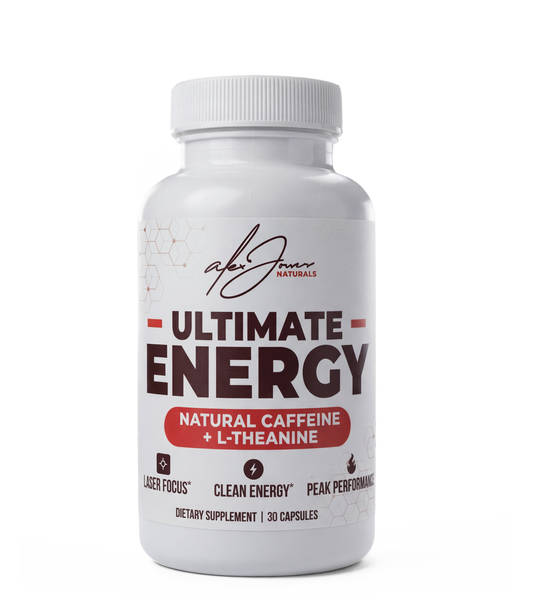 Ultimate Energy - Natural Caffeine & L-Theanine (30 Capsules) (30 Servings).