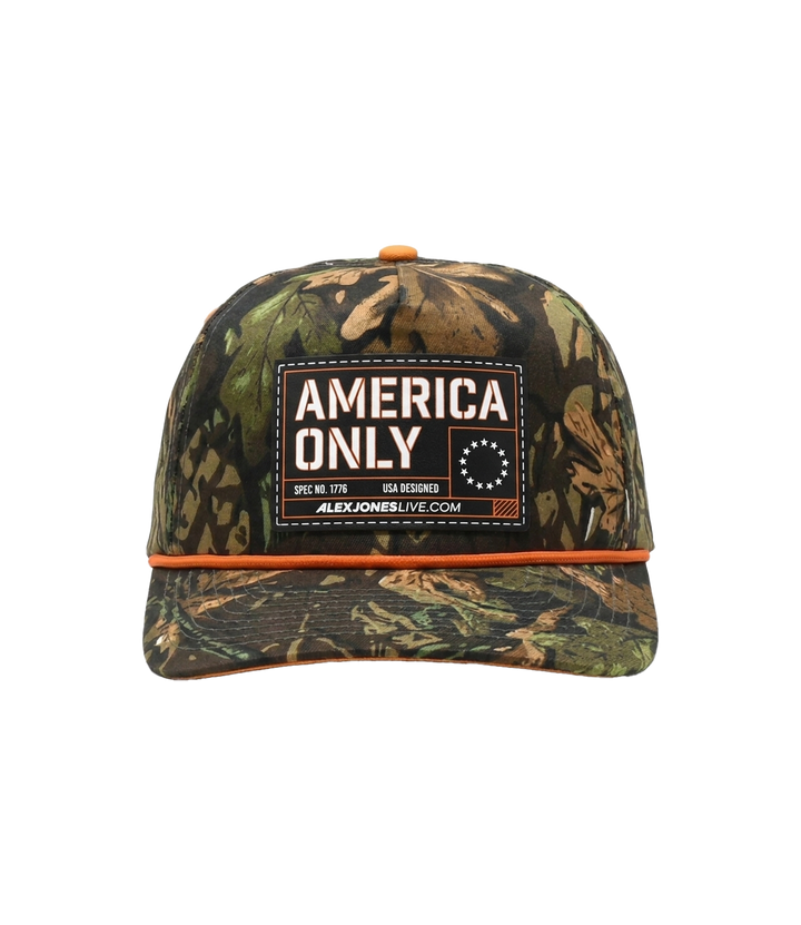 America Only Camo Patch Hat