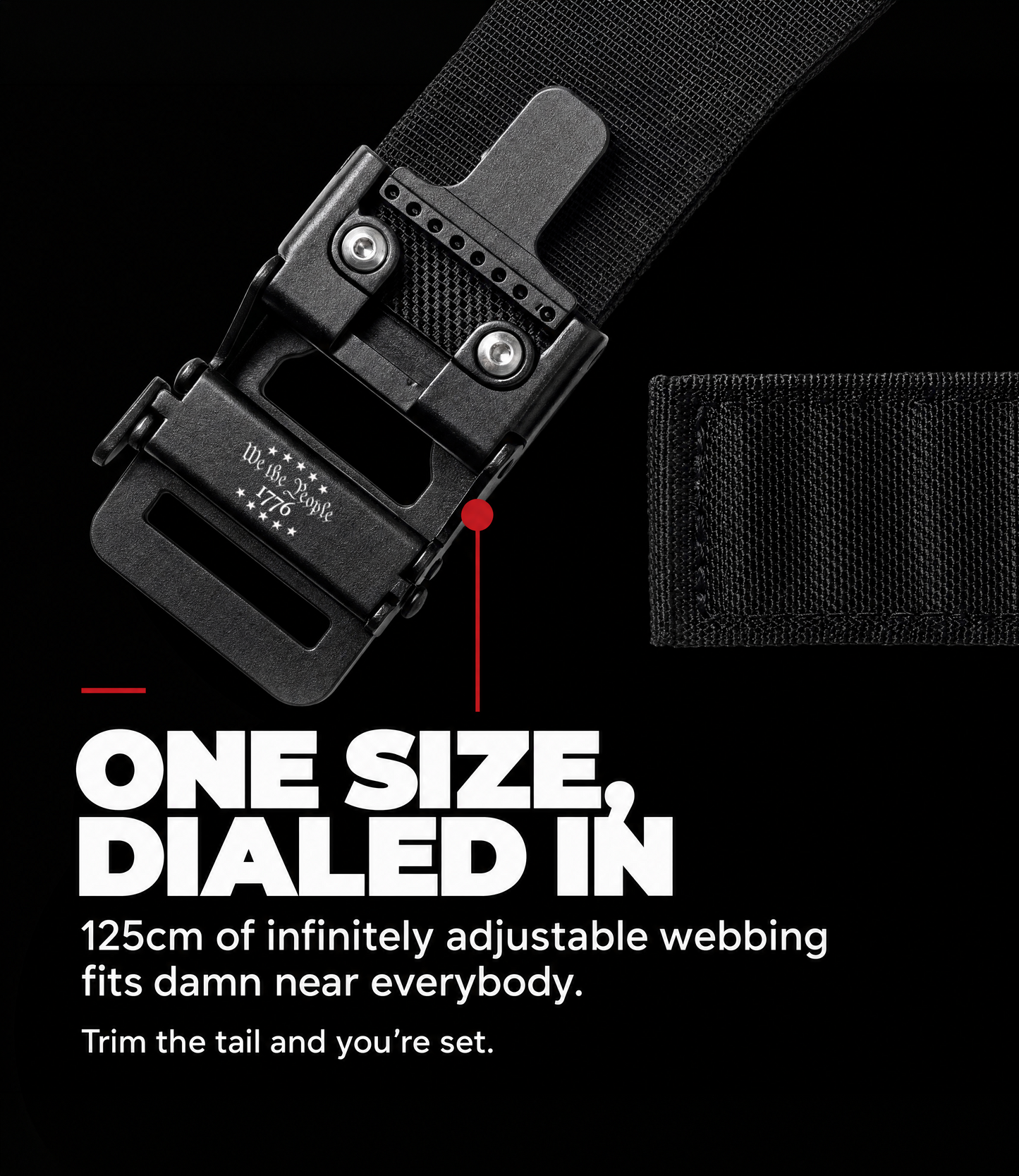 Premium Nylon Tactical Belt - 1776 Edition