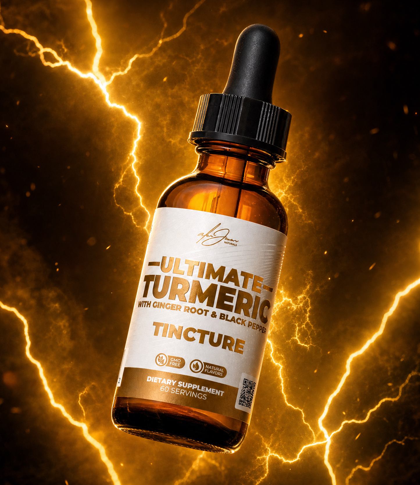 Ultimate Turmeric Tincture - Strongest Concentrate Available (2 fl. oz.) (60 Servings)